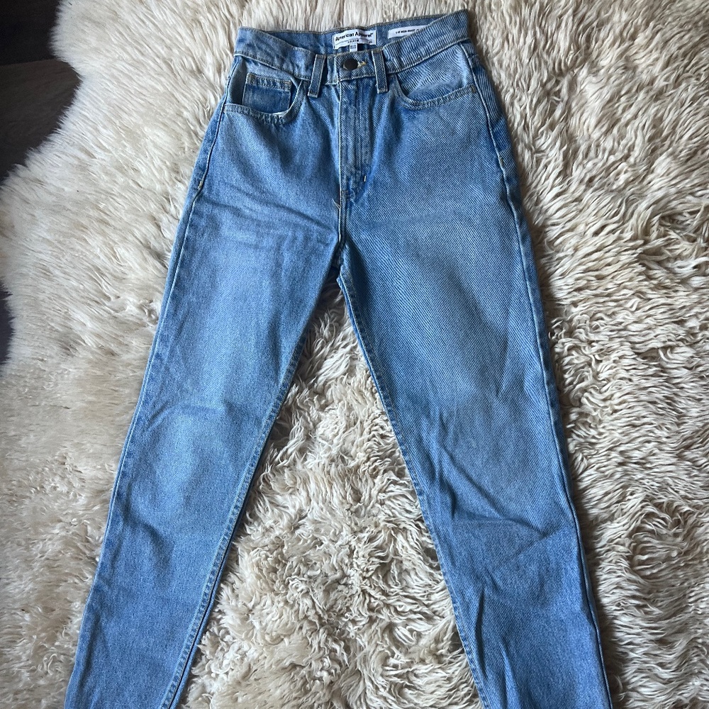 American Apparel high waisted mom jeans